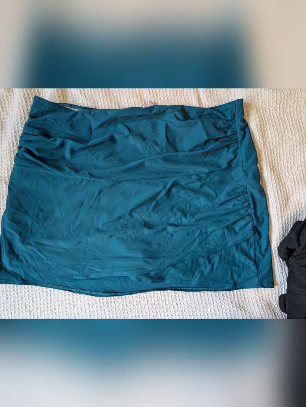 Women’s Teal Swim Skirt with Built-In Shorts